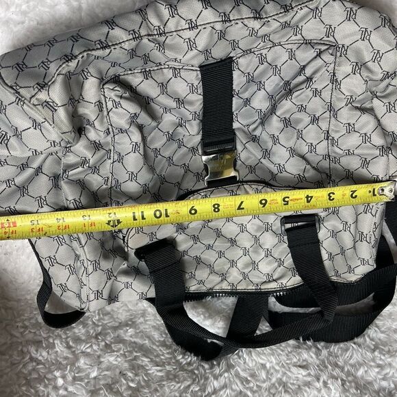 Lauren Ralph Lauren Nylon gray and black logo weekender carry all should… - Picture 9 of 12